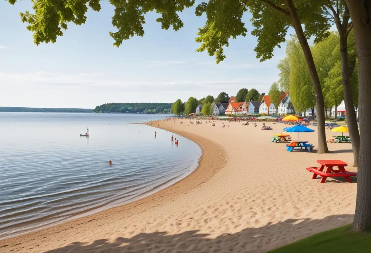 Hjo badet – en sommarpärla för hela familjen illustration