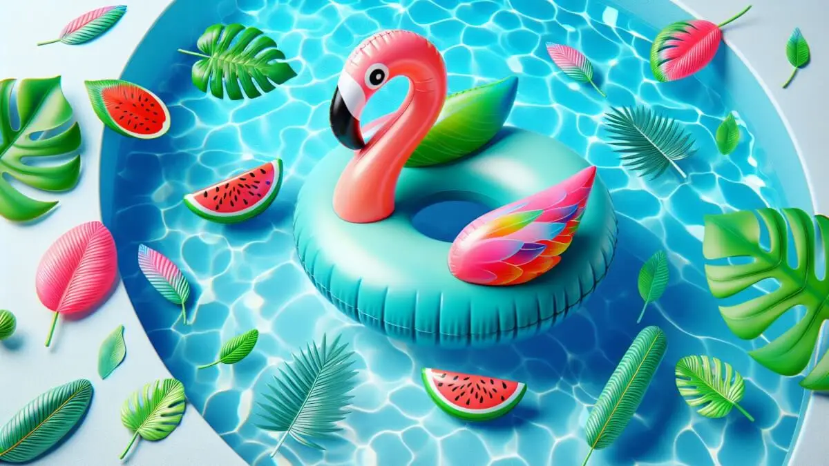 Poolparty med goda drinkar